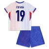 Maillot de Supporter France Fofana 19 Extérieur Euro 2024 Pour Enfant